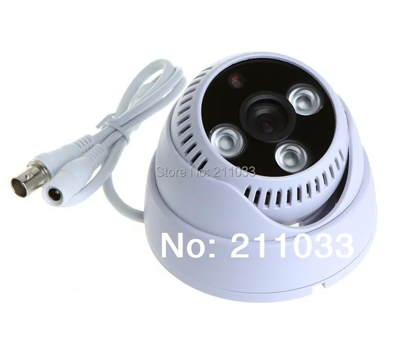 White 700TVL IR-CUT CCTV Security Surveillance Dome Camera 1/3 CCD 3 IR Array LED Night Vision PAL/NTSC Free shipping | Безопасность и