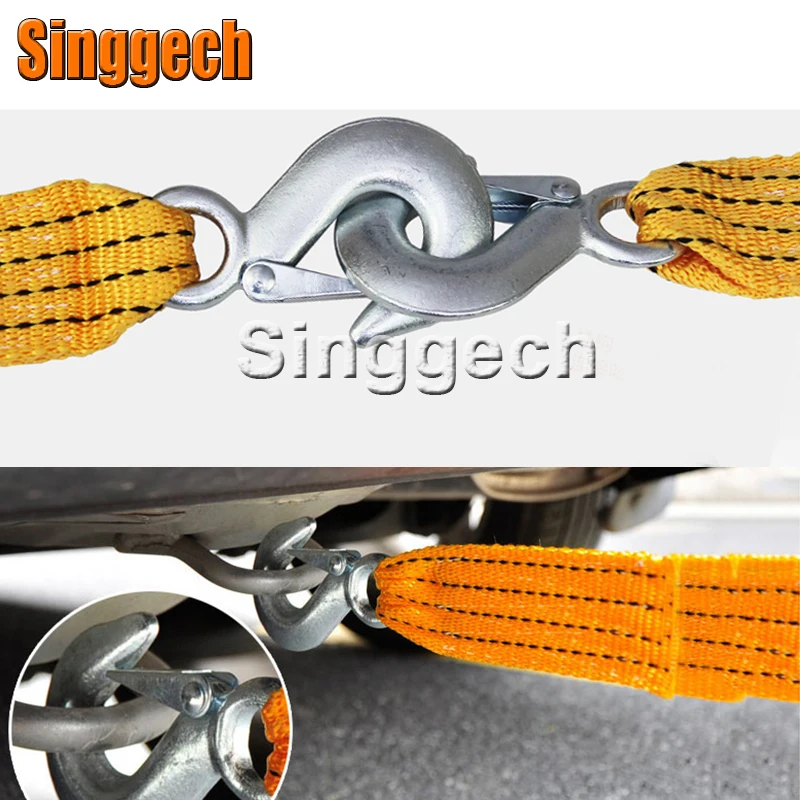 1X Car Towing Rope 3 Meters 3 Tons For Jeep Renegade Wrangler JK Grand