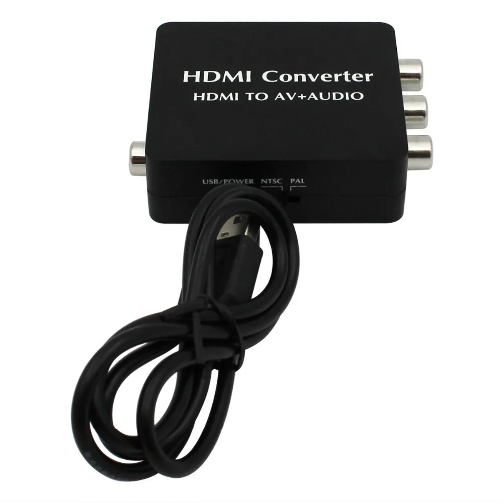 HDMI2AV HDMI К AV+ Опора аудио конвертера SPDIF коаксиальный аудио NTSC PAL CVBS композитный видео и FL/FR стерео аудио сигнала