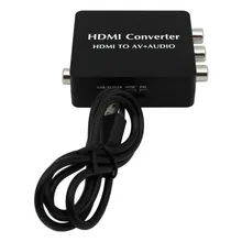 New HDMI2AV HDMI to AV + Audio Converter Support SPDIF Coaxial Audio NTSC PAL CVBS Composite Video & FL/FR Stereo Audio Signal New HDMI2AV HDMI to AV + Audio Converter Support SPDIF Coaxial Audio NTSC PAL CVBS Composite Video & FL/FR Stereo Audio Signal