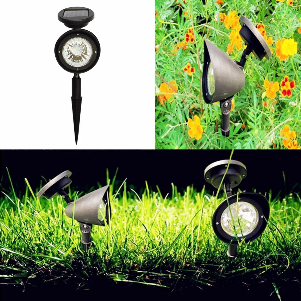 CHICLITS 2 PCS 4 LED Solar Lamp Energy Outdoor Garden Lights 1.2V 600mAh Cold Light Yard Security Lawn Lighting (13)