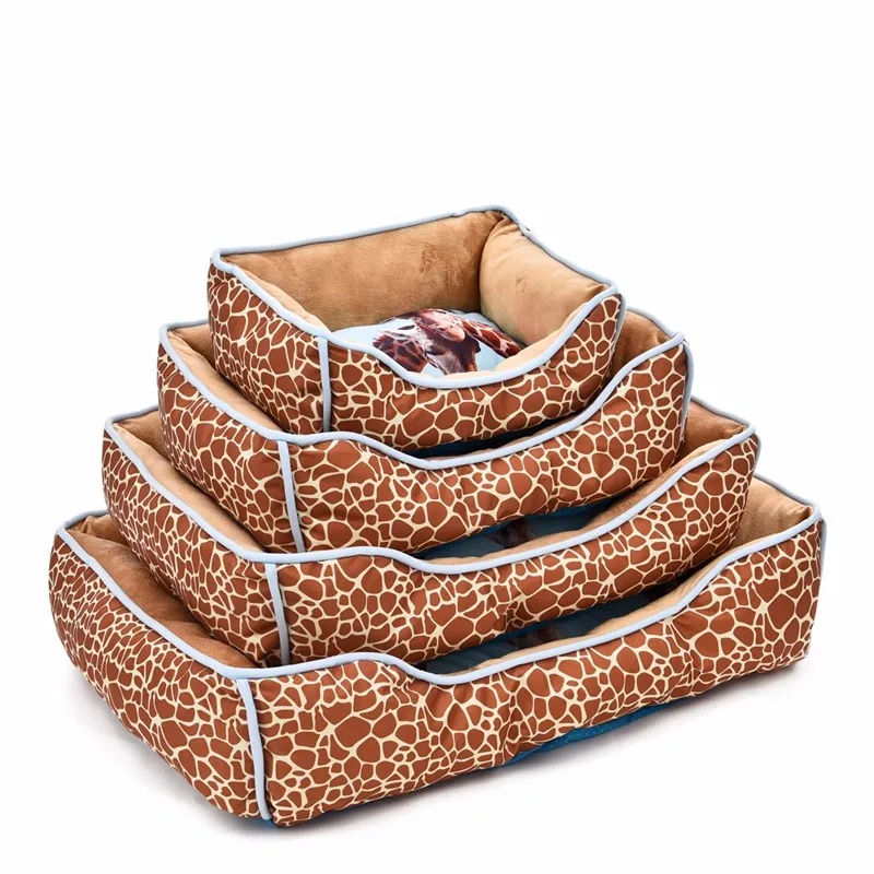 Горячие продажи!Кровать отпечатки животных Высокого Качества для питомцев зебра леопард и жираф 3D на заказ 4 Размера