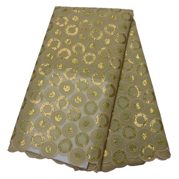 

2019 High Quality Swiss Cotton Lace Fabric Latest Nigerian Lace Fabrics Hot Sale French Mesh Lace Fabric For WeddingHX1511-1