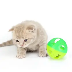 Pet Cats головоломка упражняющая игрушка устойчивый к царапинам подвижный пластиковый шар игрушка с колокольчиком