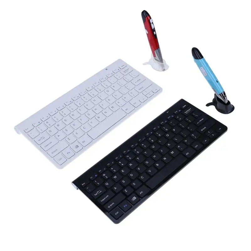 

Portable Light 2.4 GHz Wireless Ultra Thin Keyboard with Adjustable DPI Optical Electrical Pen Mouse for Windows Android