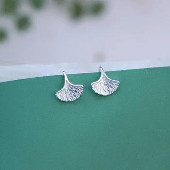 

Korean Fashion Silver Color Ginkgo Biloba Leaf Earring For Women Girls Romantic Earrings Party Jewelry Pendientes Brincos
