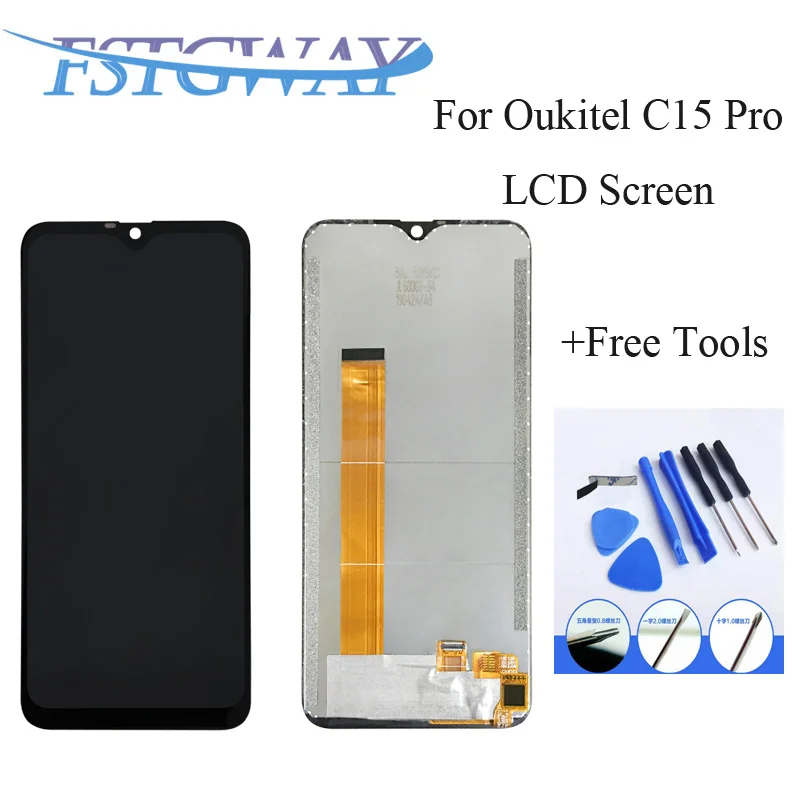 

6.09" For Oukitel C15 Pro LCD Display Touch Screen Digitizer Assembly LCD+Touch Panel+Free Tools