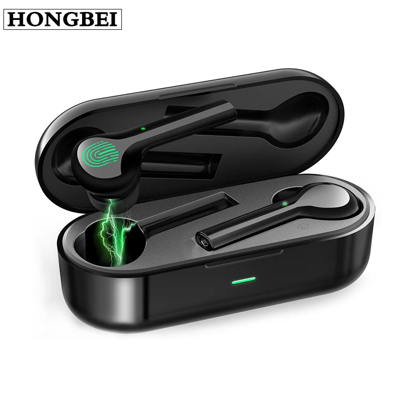 

JS18 Bluetooth headset in-ear HIFI stereo TWS wireless Bluetooth 5.0 headset noise reduction headset with charging box