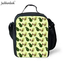 Jackherelook фрукты, авокадо печать Теплые сумки для пикника студентов детей женщин большой изолировать хранения еды тренажерный зал на свежем