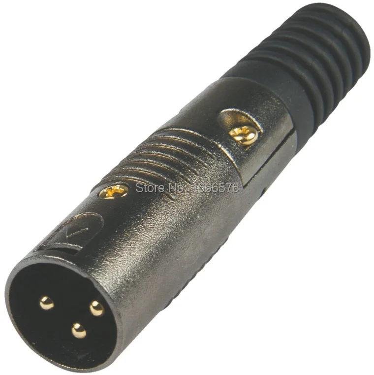 10 шт./лот XLR 3Pin Cannon разъем XLR Мужской микрофон аудио connector-YA5054