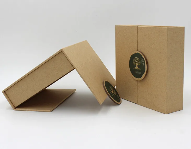 Роскошная плоская картонная Магнитная Складная Подарочная коробка магнитные