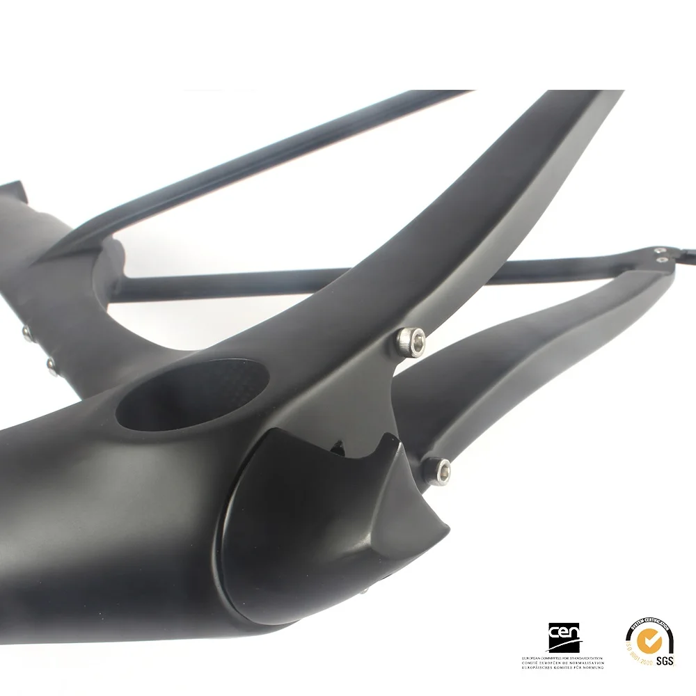 Perfect 2019 carbon fiber aero road frame 700x28C carbon fiber aero road frame 4