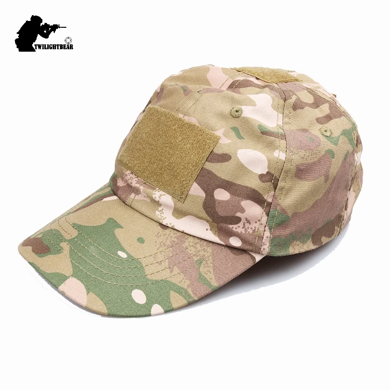 

Brand Camouflage Tactical Baseball Cap High Quality Magic Sticker Adjustable Casual Army Baseball Cap For Men Women Sunhat AE31