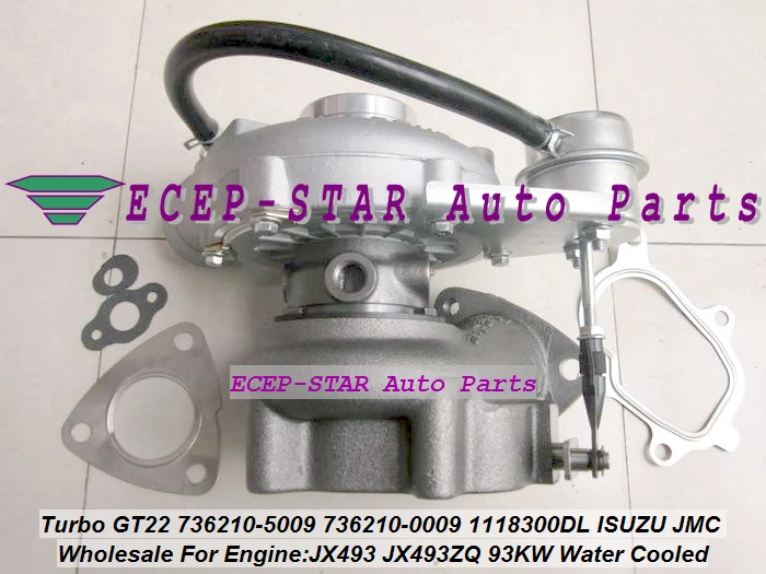 Water Cooled GT22 736210 736210-5009 736210-0009 736210 0009 1118300DL Turbo For ISUZU (1)
