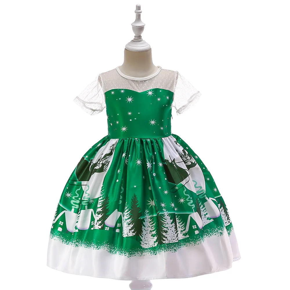 

New Arrival 2019 Little Girls Pageant Dress Purple and Green Ball Gown Lace Applique Knee Length Flower Girls Dress