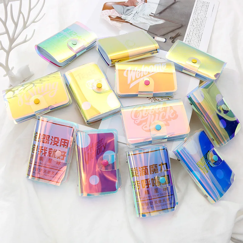 

2019 Explosion Fashion Laser Card Package Multi-card Bank Card Set ID Card Package Fashion Soft Bag