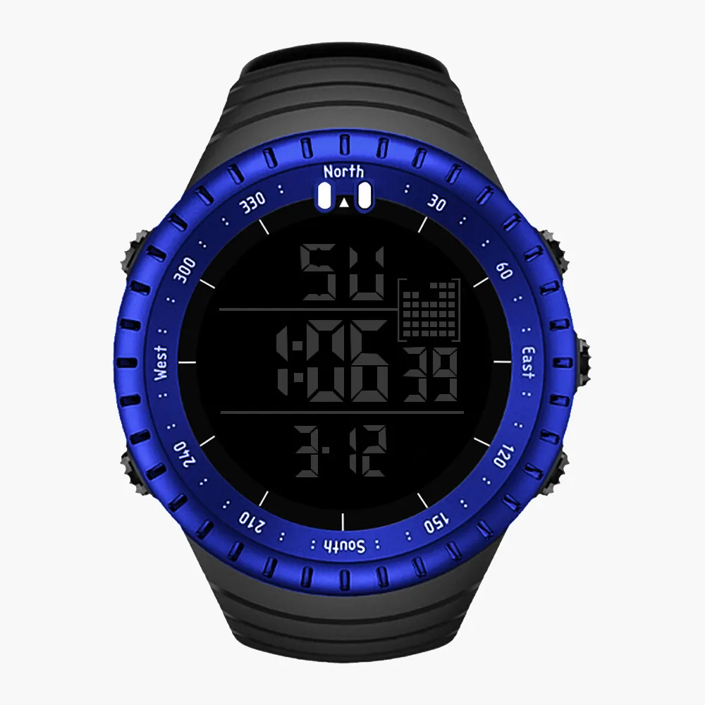 Мужские часы от ведущего бренда, Роскошные водонепроницаемые мужские спортивные часы на открытом воздухе, светящиеся часы с будильником, цифровые часы reloj z0604