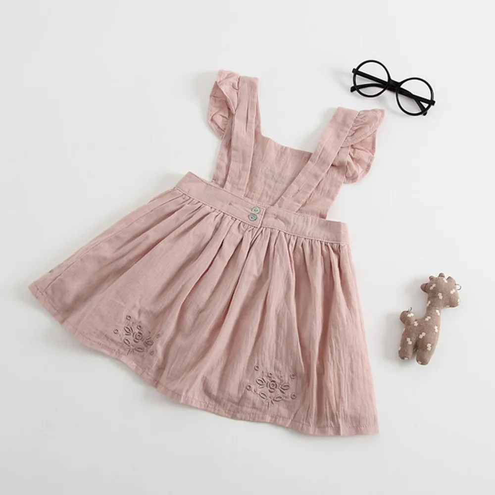 

Baby Dresses Girl Toddler Kids Baby Girl Dress Floral Strap Ruffle Princess Party Pageant Dress Clothes Vestido Bautizo