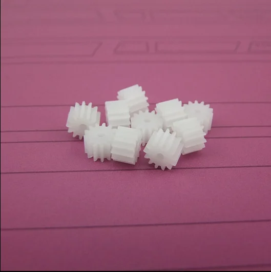 

10pcs/lot Mini Plastic 132A Motor Shaft Gear Sets 13 Tooth 2mm Hole Diameter DIY Helicopter Robot Toys Free Shipping Russia