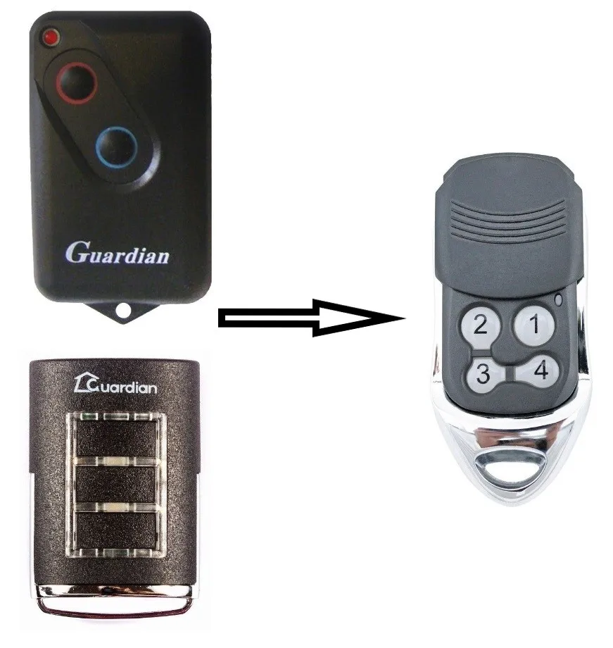 

3pcs Guardian 21230 21230L Garage Door Compatible Remote 303Mhz