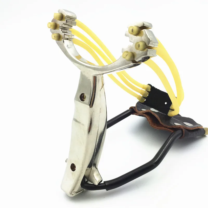 

Powerful Slingshot For Hunt Folding Wrist Brace Support Catapult Aluminium Alloy Professional Fishing Slingshot