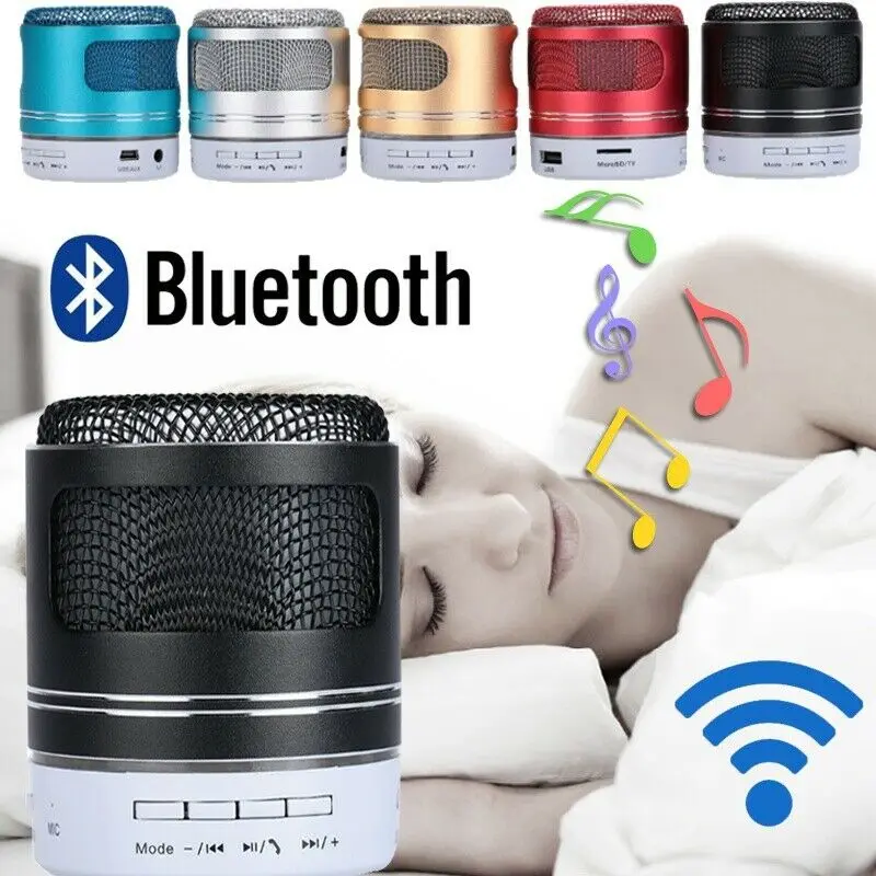 Мини беспроводной Bluetooth динамик с фонариком Поддержка FM радио TF карта Музыка