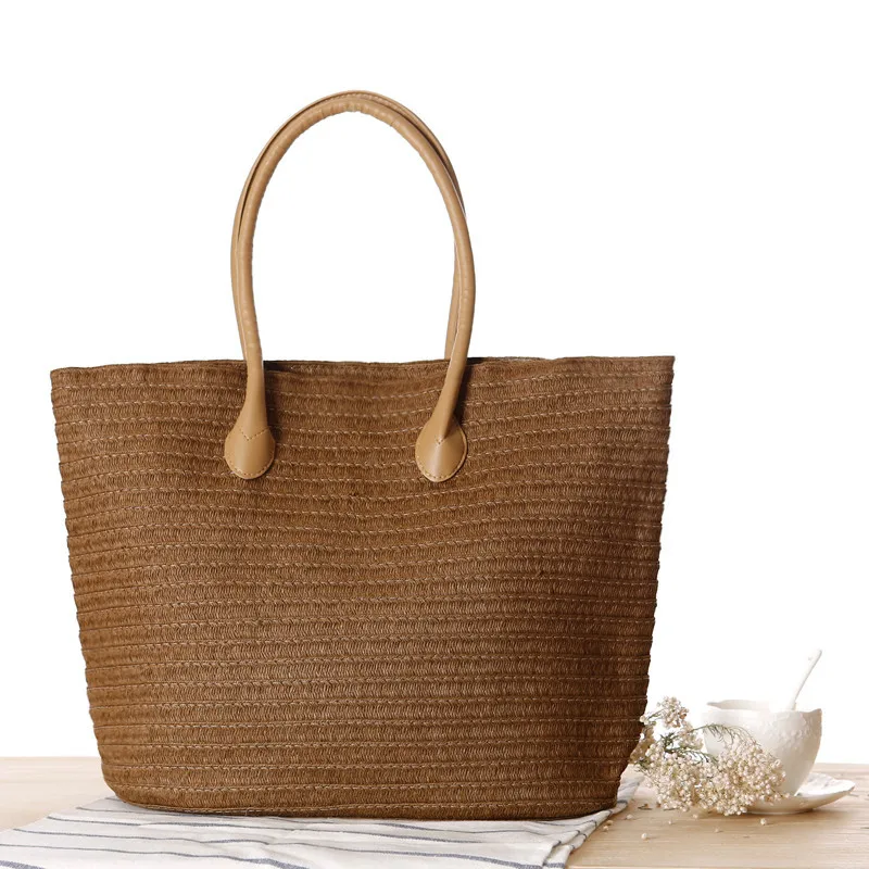 Americano E Dell'esercito Spiaggia Donna Sacchetto Erba Vento champagne Della Verde Semplice Modo Europeo Spalla Da Femminile Tessitura Viaggi Viaggio Borsa Del camel bianco Nuovo Di Eqw6t1x6X