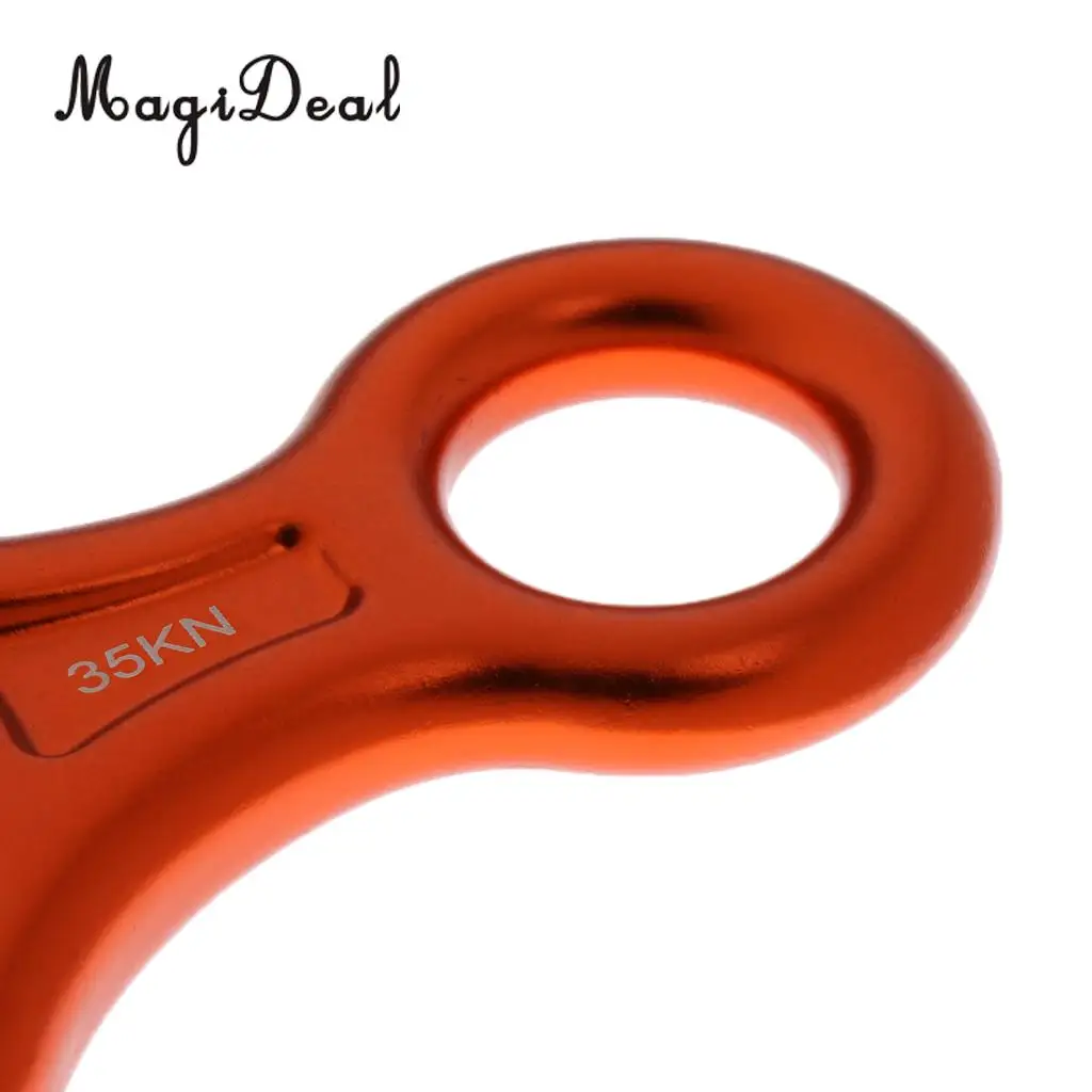 MagiDeal 35KN Figure 8 Shape Descender Rock Climbing Rappel Belay Device 3 Colors for Rappelling Rescue Rock Climbing Caving