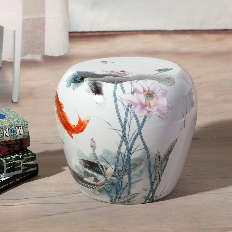 Small Jingdezhen porcelain Garden stool ceramic stool for dressing table drum chinese chinese porcelain stools (1).jpg