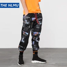 Fashion Print Casual Pants Men Women Hip Hop Elastic Waist Trousers 2018 Autumn Streetwear Joggers Sweatpants for Men WS206