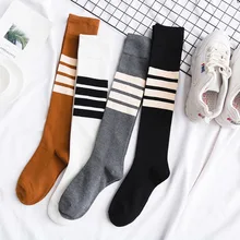 Хлопок, Модный женский жаккардовый гольфы для похудения, весна-осень, высокие носки, цвет бар, для женщин, для колледжа, на каждый день