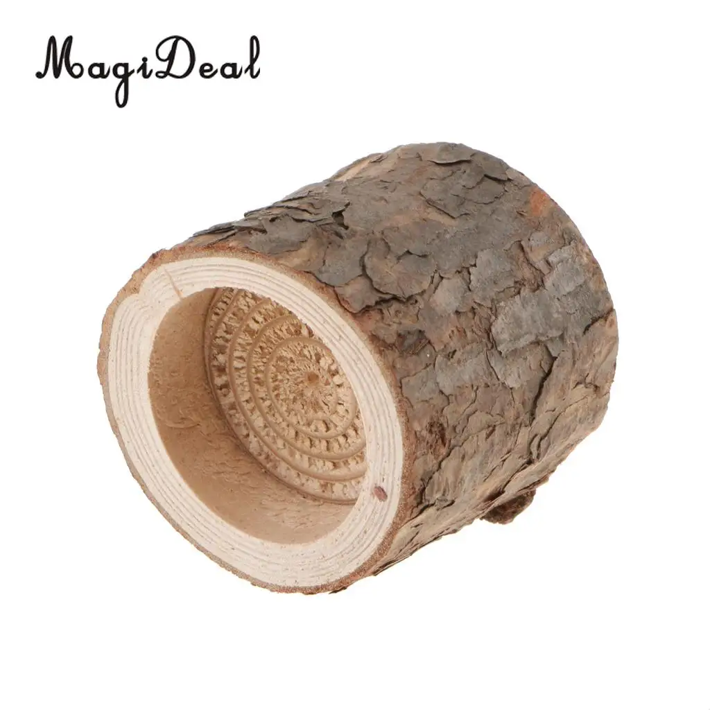 10x Raw Tree Stump Tea Light Candle Holder Candlestick Votive Candle Holder Stand for Home Church Wedding Decor