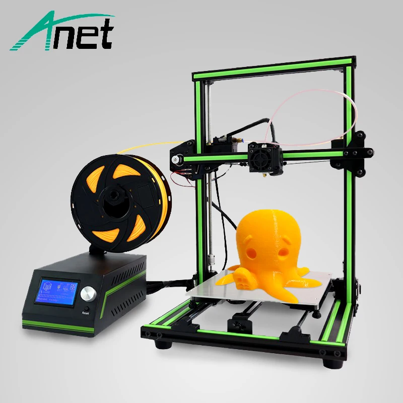 Anet E10 3D Printer DIY Kit Full Metal Frame Large Print Size 3D Printer LCD Screen Hot Bed Easy Assembly Send From Moscow