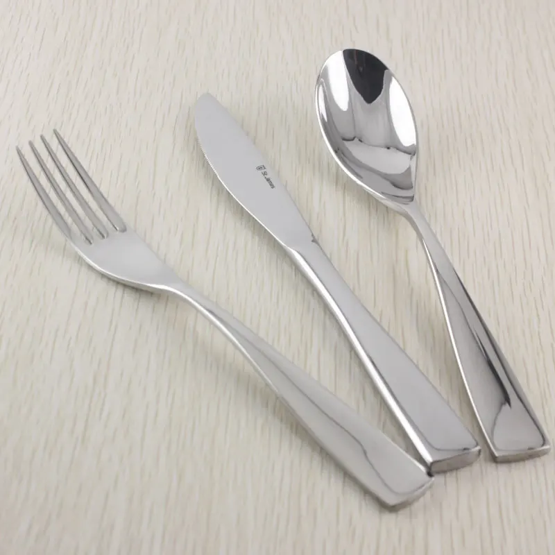 

Stainless Steel Western Flatware Set 3pcs Of Steak Knife Spoon Fork Multipurpose Dinnerware Western Style Cutlery