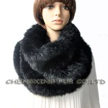 CX-S-51A Прямая с фабрики последние Procuct Настоящий мех кролика ручной вязаный снуд, шарф/снуд~ Прямая поставка