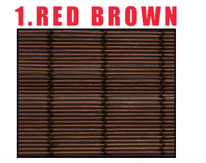 BB-YX1 Red brown E-WAY Каса шесть цветов бамбуковые жалюзи для окон дневное время Венецианская штора римская закатывающаяся стильная Bambo штора круглые тонкие рейки No. BB_YX - Цвет: BB-YX1 Red brown