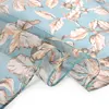 [BYSIFA] 100% Silk Chiffon Scarf Female Brand Leaves Design Grey Khaki Long Scarves Beach Shawls Fall Winter Women Neck Scarves 4