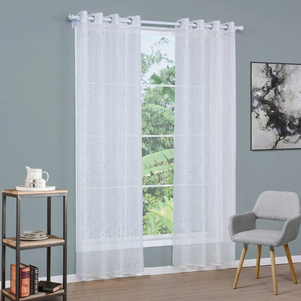 white tulle curtains