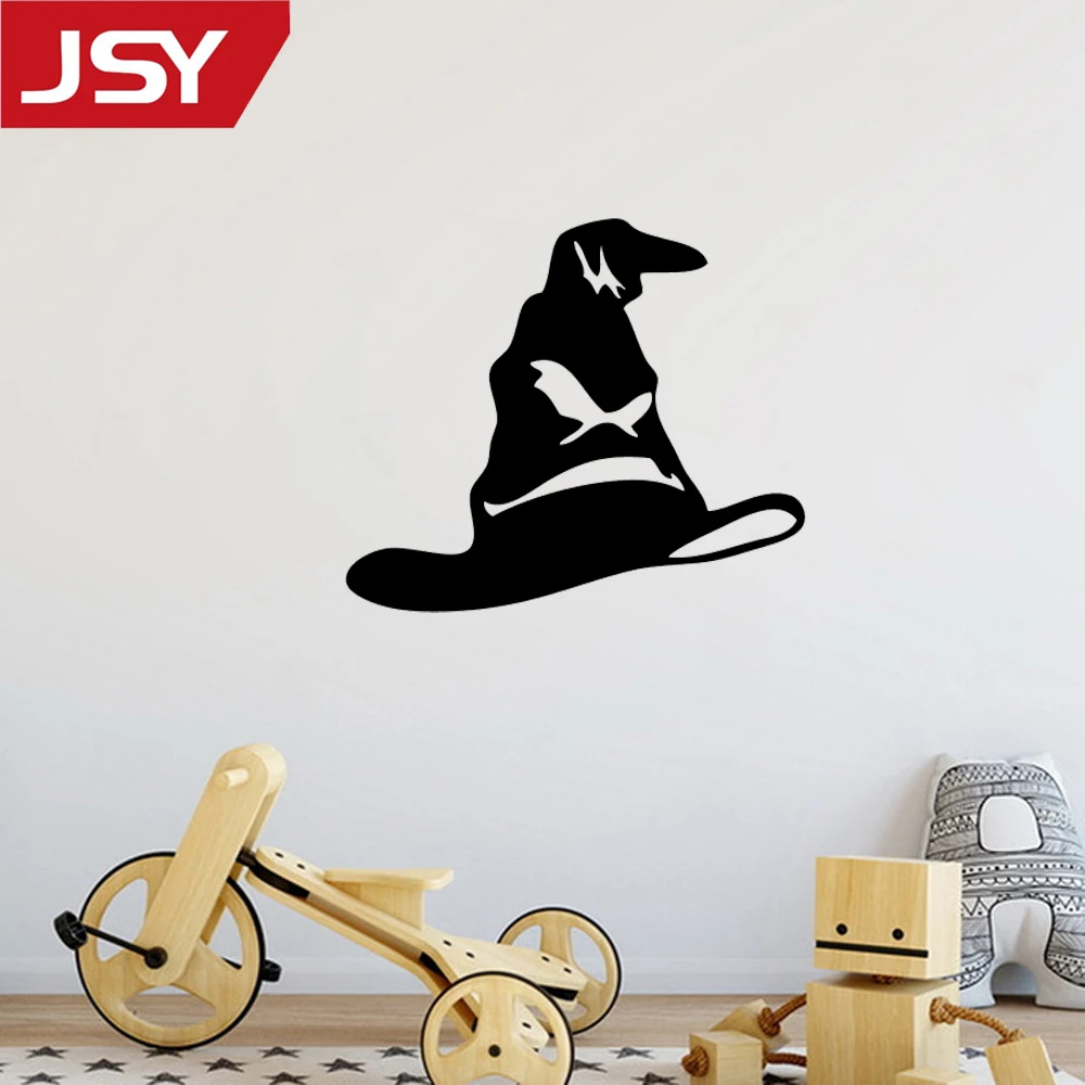 

Jiangs Yu 1 PC Harry Potter Vinyl Wall Sticker Harry Potter's Hat Silhouette Wall Decal for Kids Room Home Decor