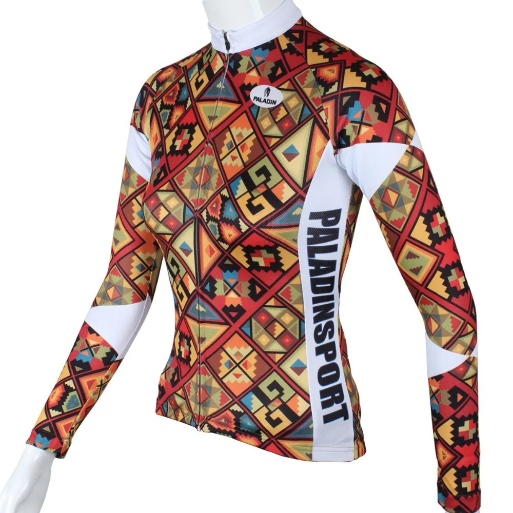 

PALADIN " Grid Restoring Ancient Ways " Womens Long Sleeve Cycling Jersey Bike Shirt Cycling Clothing