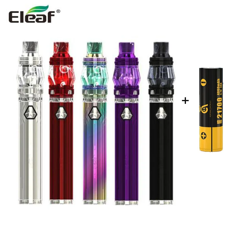 

Original Eleaf iJust 21700 with ELLO Duro Kit 80W MOD with 5.5ml Atomizer Innovative LPSC Tech HW Coils Electronic Cigarette