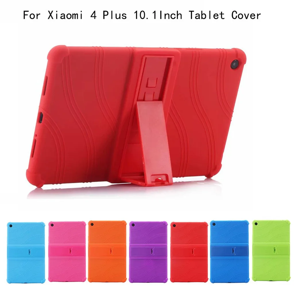 

Table Case For Xiaomi 4 Plus 10.1Inch Slim Stand Cover Case Silica Shell With Bracket 2019 Fashion Stand Silica gel Case#G1