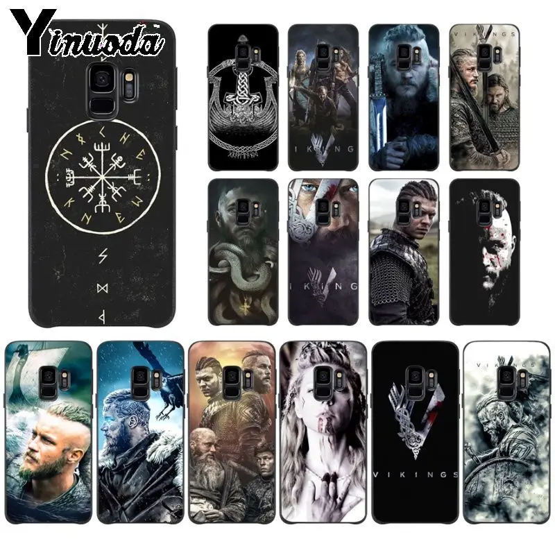 

Yinuoda Ragnar Lothbrok Vikings Series Painted Phone Accessories Case For Samsung Galaxy s7 S10plus s9 s8plus note 8 note9 cases