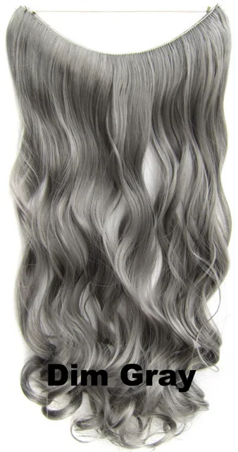 Grilshow длинные 2" Флип в синтетических волос завод волнистых волос расширение FIH-888 32 Цвета, 100 г, 5 шт./партия - Цвет: FIH-888 Dim Gray
