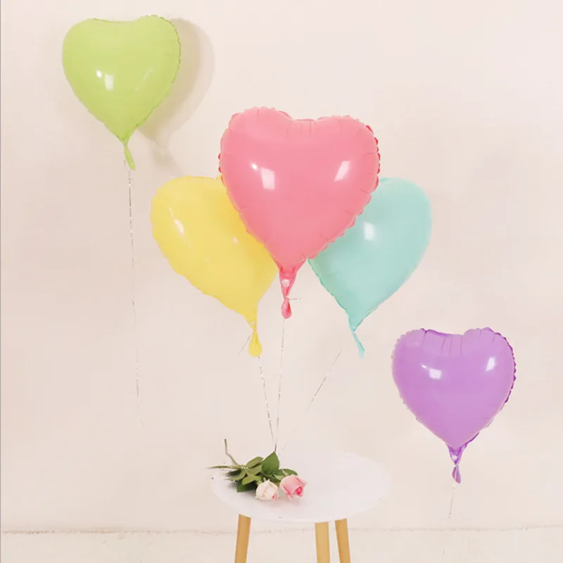 

5pcs 18 inch Star Heart Macaron Balloons Pink Tiffany Blue Candy Ma Caron Helium Globos Babyshower Birthday Party Decoration
