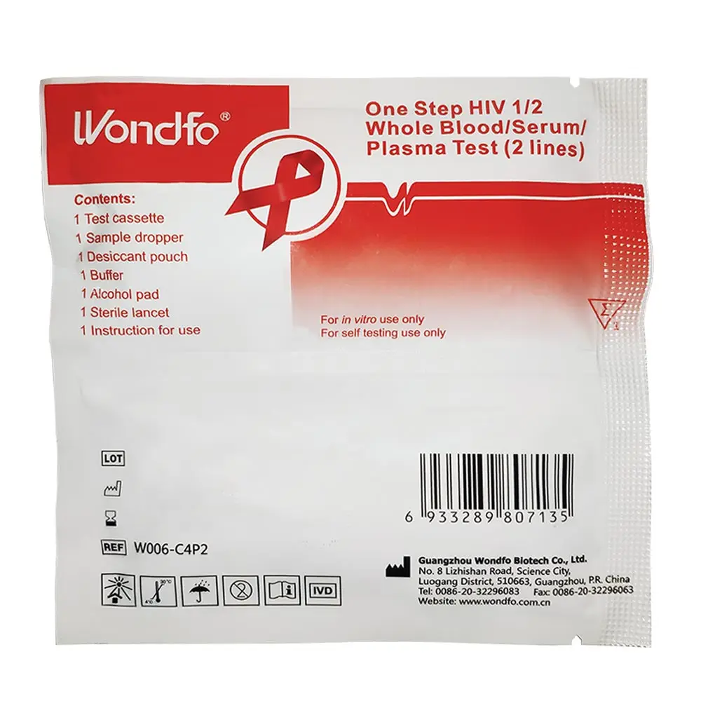 Wondfo 1 тест на один шаг 1/2 цельная кровь/сыворотка/плазменный тест
