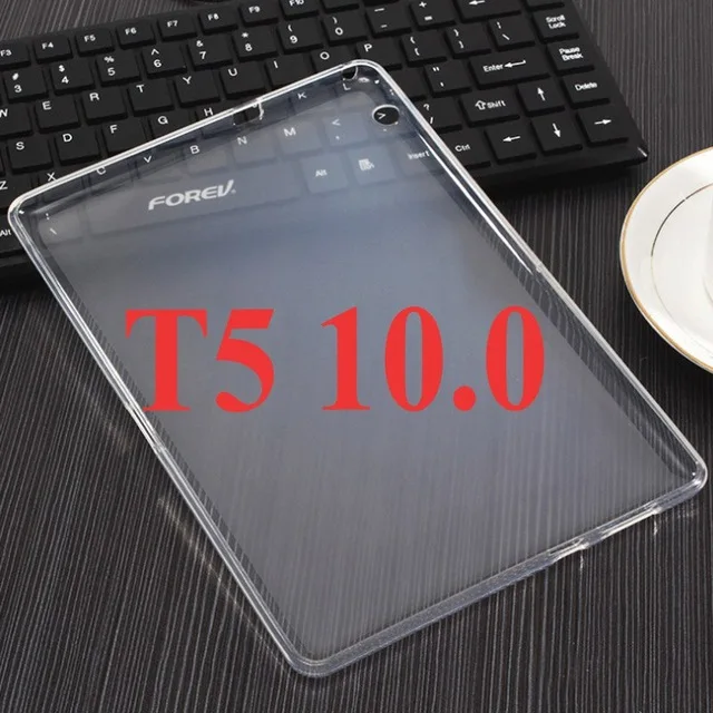 Модный чехол из искусственной кожи для планшета huawei MediaPad T5 10 AGS2-W09/L09 мягкая задняя крышка для huawei MediaPad T5 10,1 чехол+ подарки - Цвет: TPU