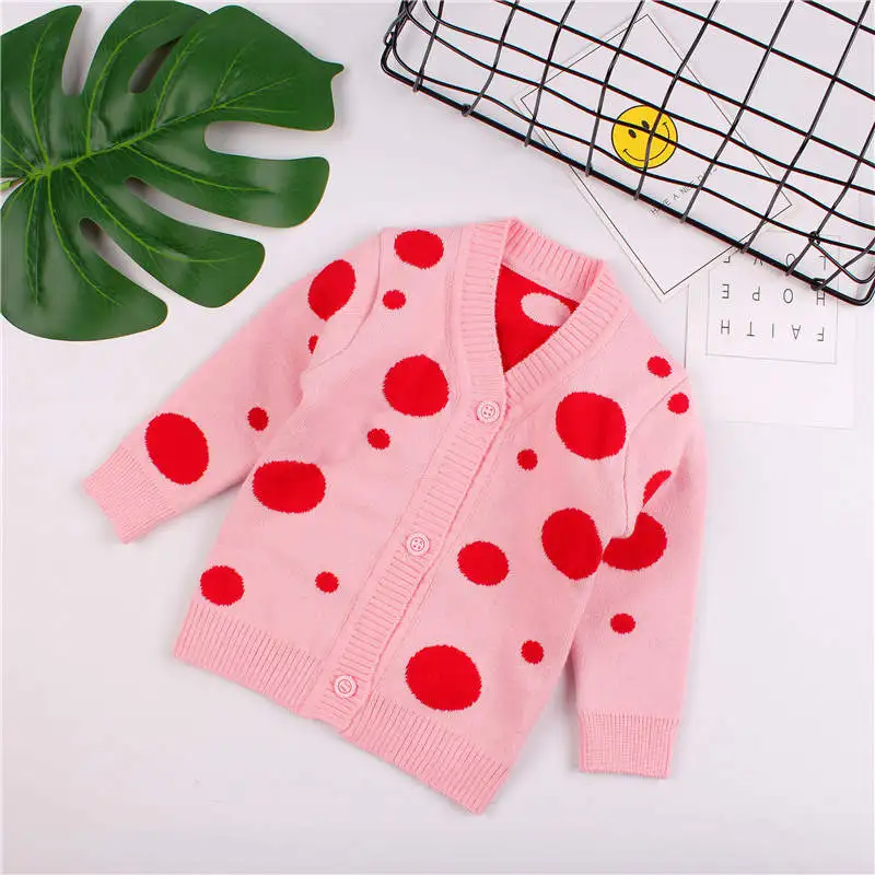 Cotton Baby Boy Sweater V Neck Cardigan for Infant Kids Girls Soft Comfortable Crochet Knitting Warm Outfit Coat Autumn Winter (3)