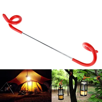 

Outdoor Camping Tent Lantern Hook Two-way Universal Light Travel Hanger Tent Pole Post Hook Climbing Accessories