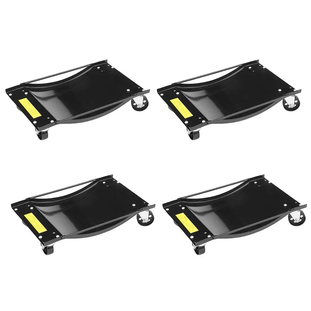 

1000LBS 4pcs Large Bearing Capacity Set 4 Wheels Car Vehicle Positioning Trolley Hydraulic Wheel Car Jack Set